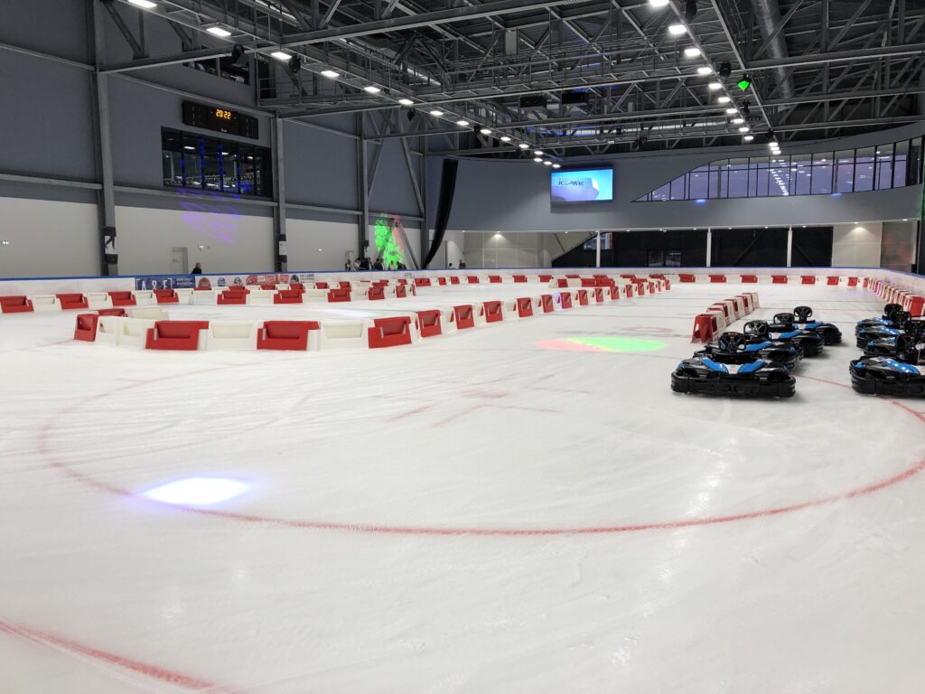 karting sur glace à la patinoire angers iceparc